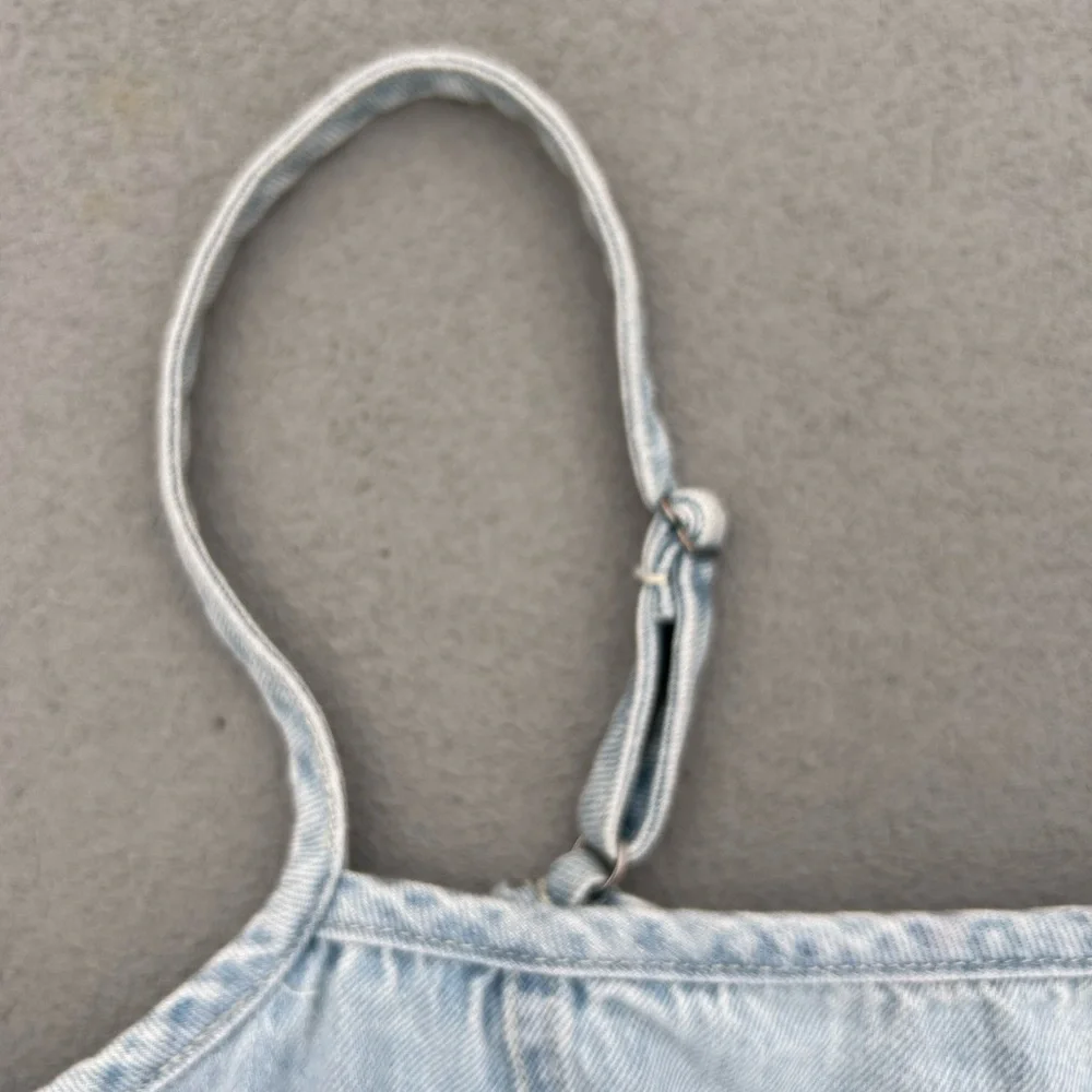 254.INDIGO REIN Women’s Light Wash Denim Mermaid Maxi Dress - Picture 12 of 12